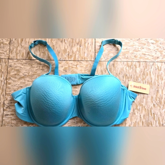 ThirdLove Blue Underwire Bra with Molded Cups - Picture 1 of 7